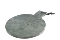 Plank Round Marble Green