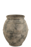 Flowerpot Spotted Ceramic Br/Gry