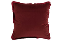 Cushion Alpha Square Polyester Red