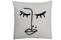 Cushion Melissa Cotton Black/White