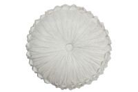 Coussin Viva Rond Polyester Blanc