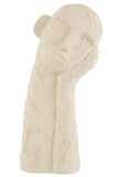 Figure Leaning Cement White Large