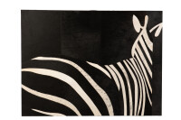 Quadro Rettangolare Zebra Pelle