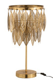 Table Lamp Leaves Metal Gold