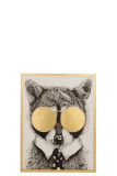 Wanddekoration Fuchs Brille