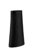 Vase Jute Texture Aluminium Black
