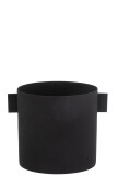 Flowerpot Round Iron Black Large