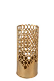 Vase Round Rings Aluminium Gold