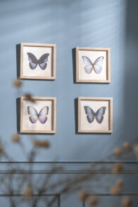 Wanddecoratie Vlinder Vierkant