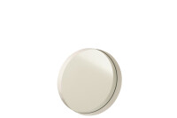 Miroir Rond Bord Metal Blanc Small