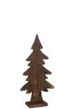 Christmas Tree On Foot Wood Brown