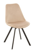 Chair Helene Metal/Textile Beige