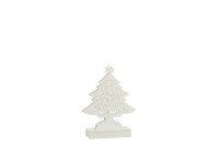 Deco Kerstboom Led Hout Wit Small