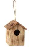 Bird House Basis Wood Beige