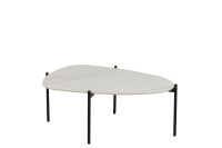 Side Table Oval Porcelain/Metal