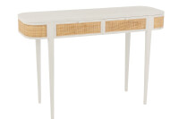 Console Molly Exotic Wood/Rattan