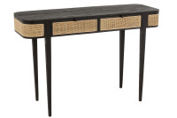 Console Molly Exotic Wood/Rattan