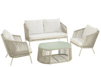 Set Eli 4p Sofas+Tables+Cushions