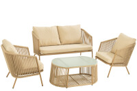 Set Eli 4p Sofas+Tables+Cushions