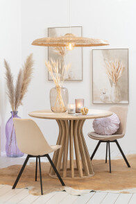 Lampshade Flat Round Seagrass