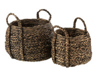 Set Of 2 Baskets Compact Water