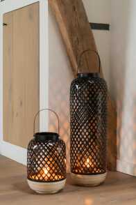 Lanterne Evi Bambou Noir Large*
