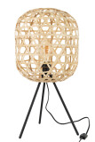 Table Lamp Tripod Round Bamboo