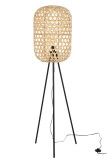 Lamp Standing Tripod Round Bamboo