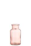 Vase Bottle Wide Pink Small