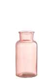 Vase Bottle Wide Pink Medium