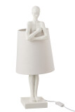 Lamp Figurine Support Resin White
