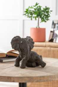 Elephant Couche Resine Marron