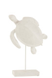 Turtle On Foot Poly White