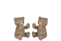 Set 2 Bookend Teddy Poly Light