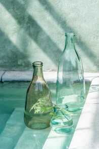 Vase Flasche Glas Transparent 