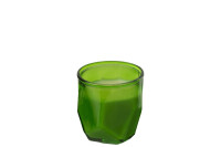 Candle Origami Glass Green -