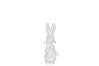 Rabbit Bow Ceramic White Small