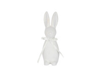 Rabbit Bow Ceramic White Large