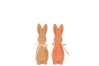 Rabbit Bow Ceramic Beige/Salmon