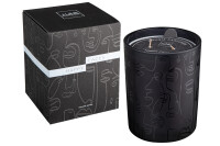 Scented Candle Happy Faces Black