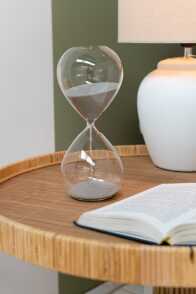 Hourglass Deco Glass/Sand Grey