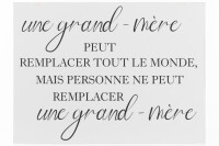 Pancarte Texte Francais Grand-Mere