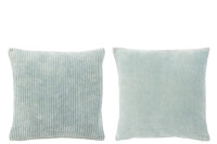Cushion Velvet Square Cotton Blue