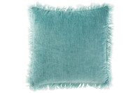 Cushion Fringe Polyester Turquoise