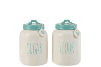 Storage Jar Flour/Sugar Ceramic