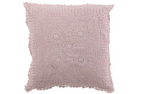 Cushion Square Lace Cotton Violet