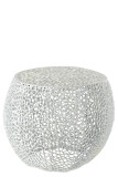 Side Table Coral Metal White