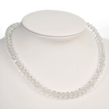 Necklace 6X8Mm Crystal White
