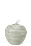 Paperweight Apple Glass White
