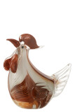 Paperweight Chicken Layers Glass